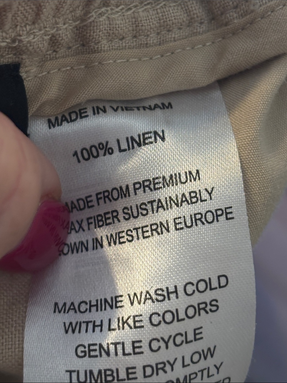 Quince 100% Linen Straight Leg Pants - Picture 5 of 7